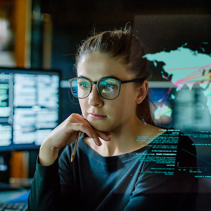 data analysis woman studies data